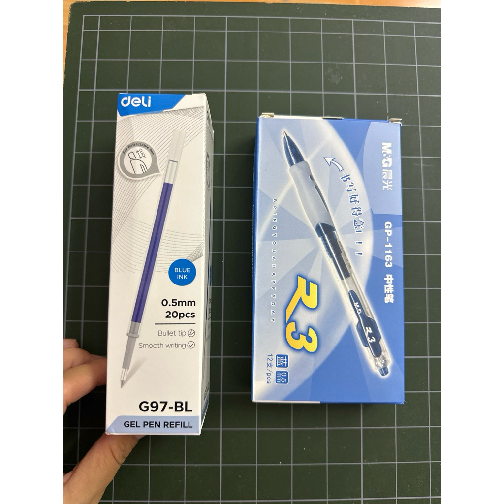 ไส้ปากกาเจล Deli 20 G97 (เปลี่ยนไส้ได้สําหรับปากกา M&G1163)