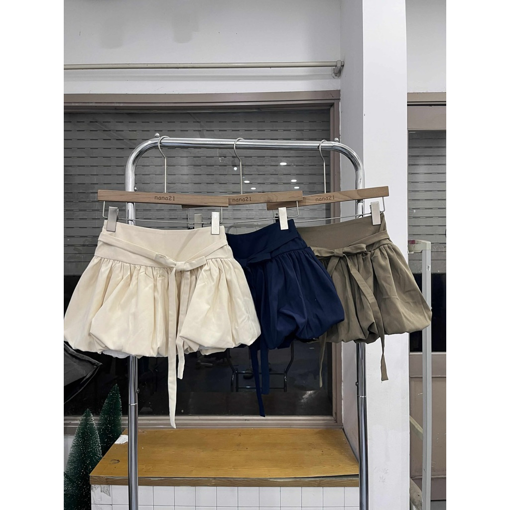 Q4899 Nana21 Nanastore21 กระโปรงโบว์ผู้หญิง