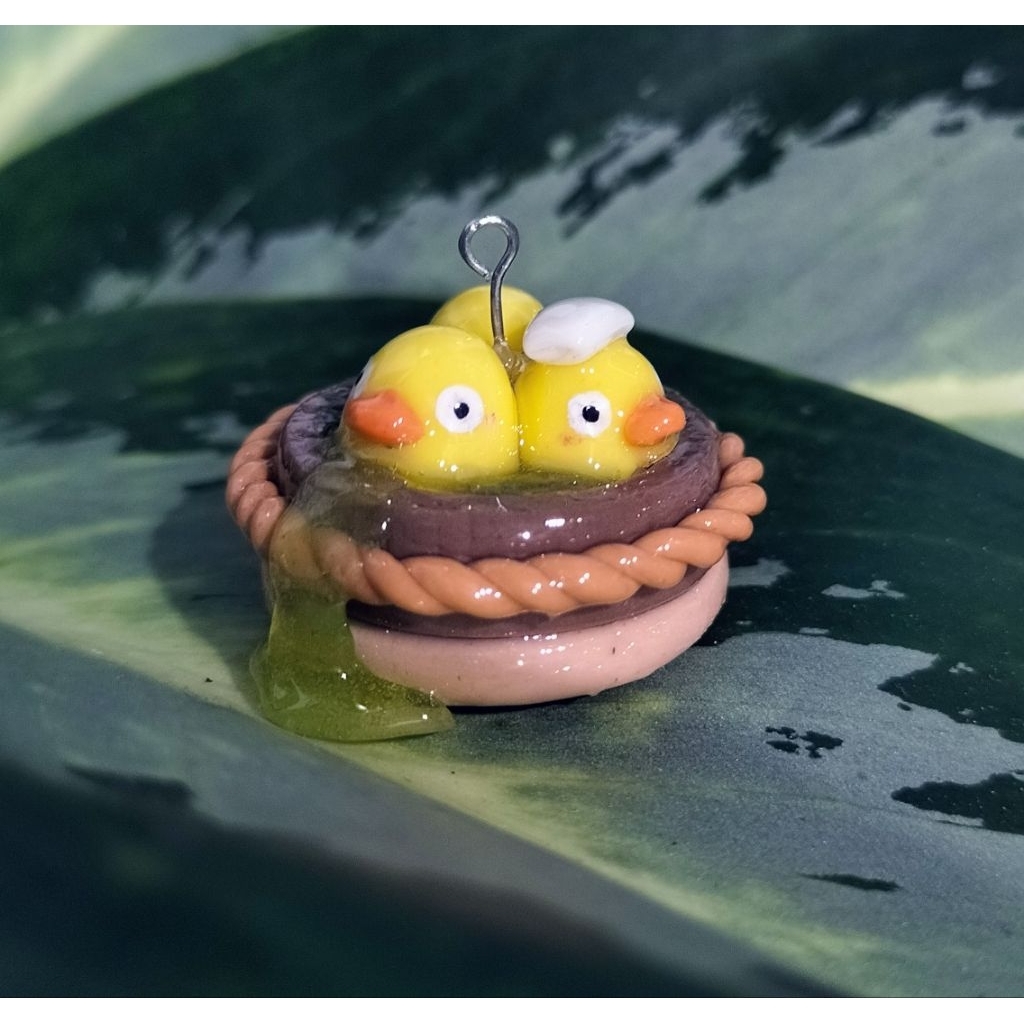 พวงกุญแจดินเหนียว Ghibli ทําด้วยมือ