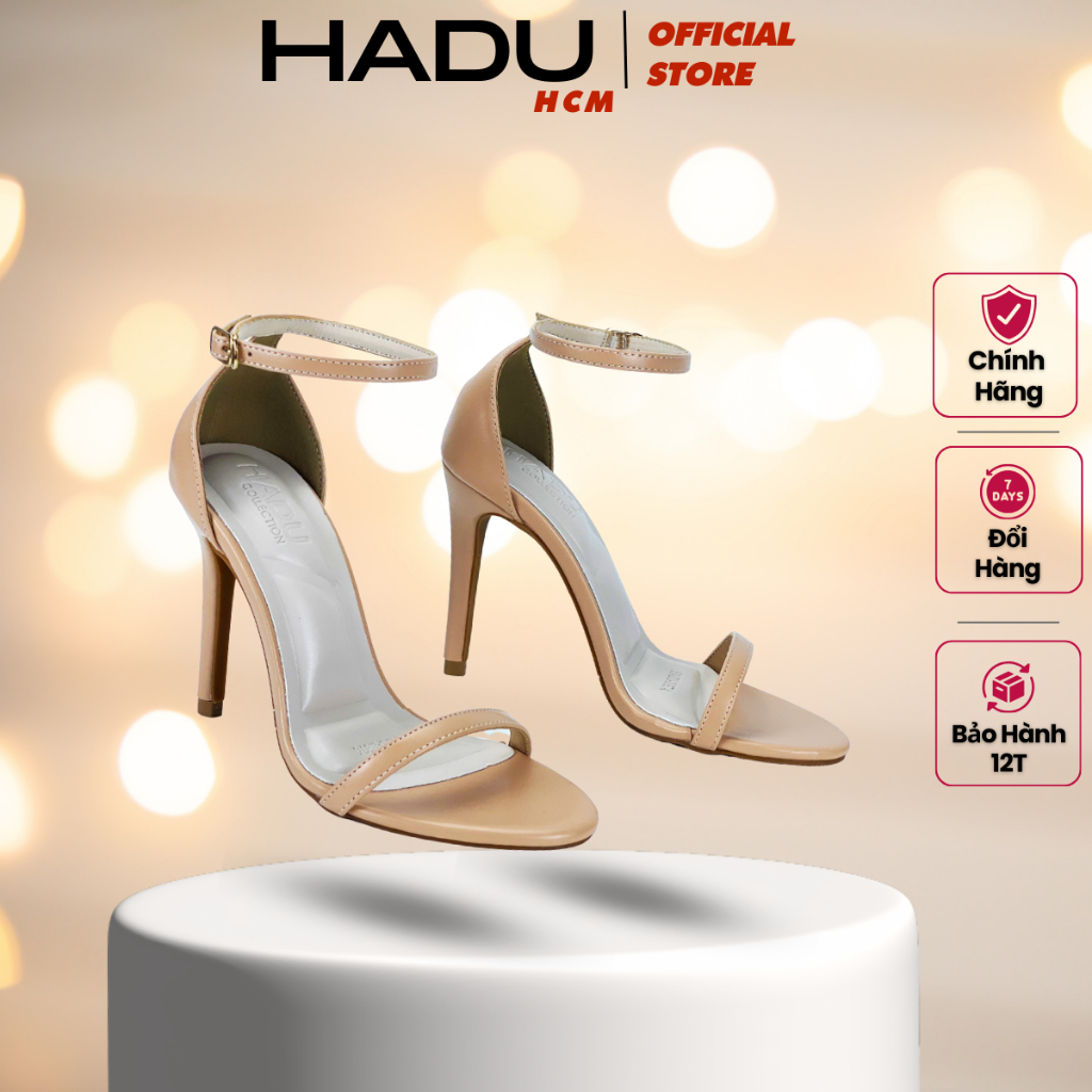 9P รองเท้าส้นสูง KAREN HADU M974 รองเท้าแตะสายไขว้วัสดุคุณภาพสูง 12T