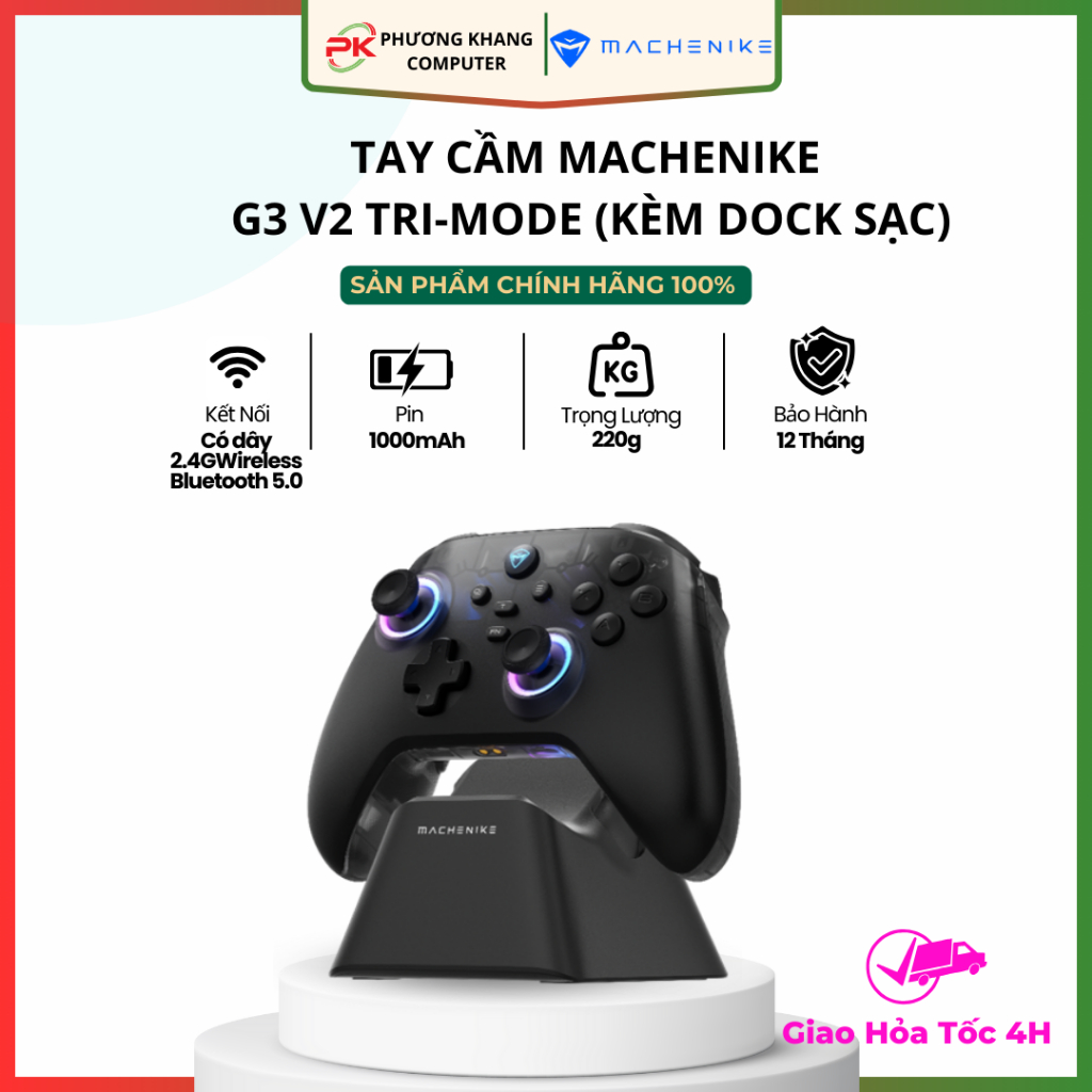 ของแท้ Machenike G3 v2 คอนโทรลเลอร์ Tri-mode 12 เดือน