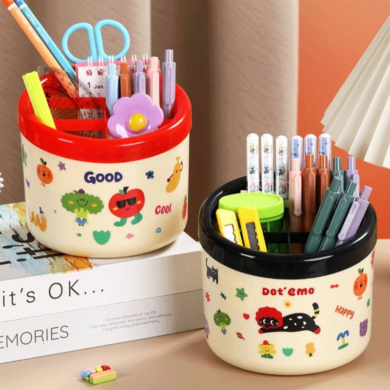หลอดปากกา ที่ใส่ปากกา กล่องอเนกประสงค์พร้อมสติ๊กเกอร์น่ารัก Mim Mim Store OBDO18