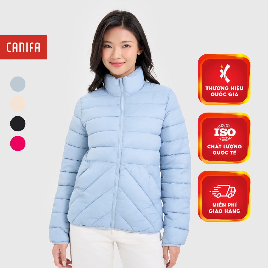 คานิฟา เสื้อแจ็กเก็ตผ้านวม ผู้หญิง ซุปเปอร์ไลท์ คอปกสูง ให้ความอบอุ่น 6OT24ว009