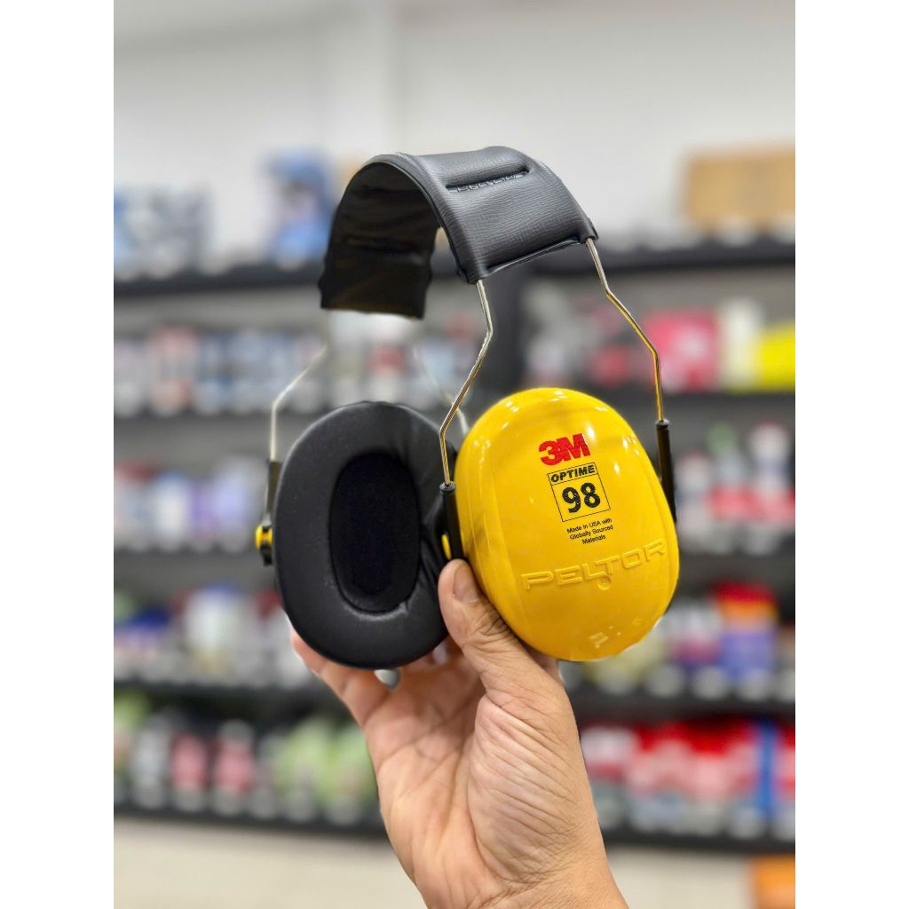 ที่ครอบหูตัดเสียงรบกวนในการก่อสร้างและการทํางานของเครื่องจักร 3M Optime TM 98 H9A Peltor