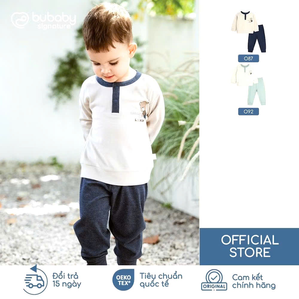 [Bubaby] ชุดแขนยาวคอเต่าสําหรับเด็กผู้ชายตั้งแต่ 6M-24M /BCT110303