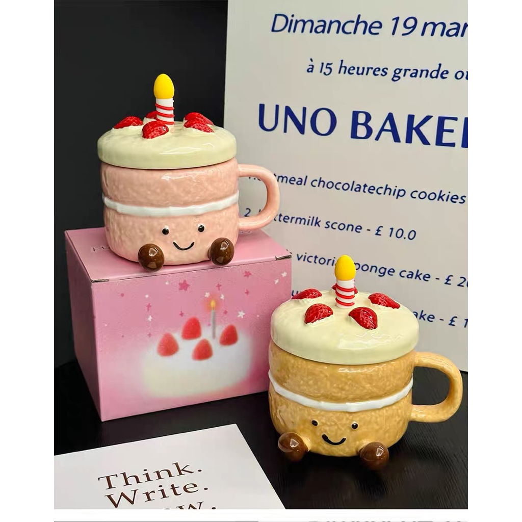 JC CREAM CAKE ถ้วยเซรามิคแบบถ้วย 400ML