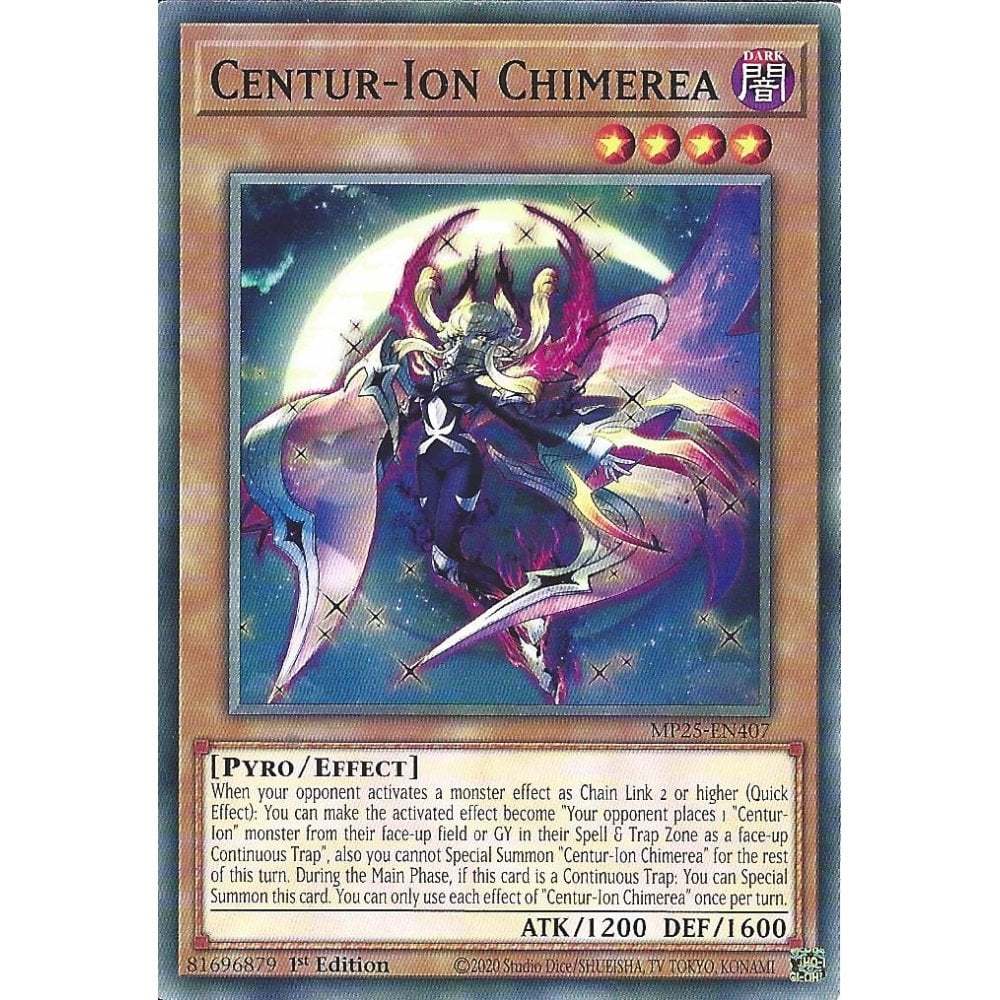 [KW2 Yugioh]* [EN-UK] การ์ด MP25-EN407 Centur-Ion Chimerea : Common Card : รุ่นที่ 1