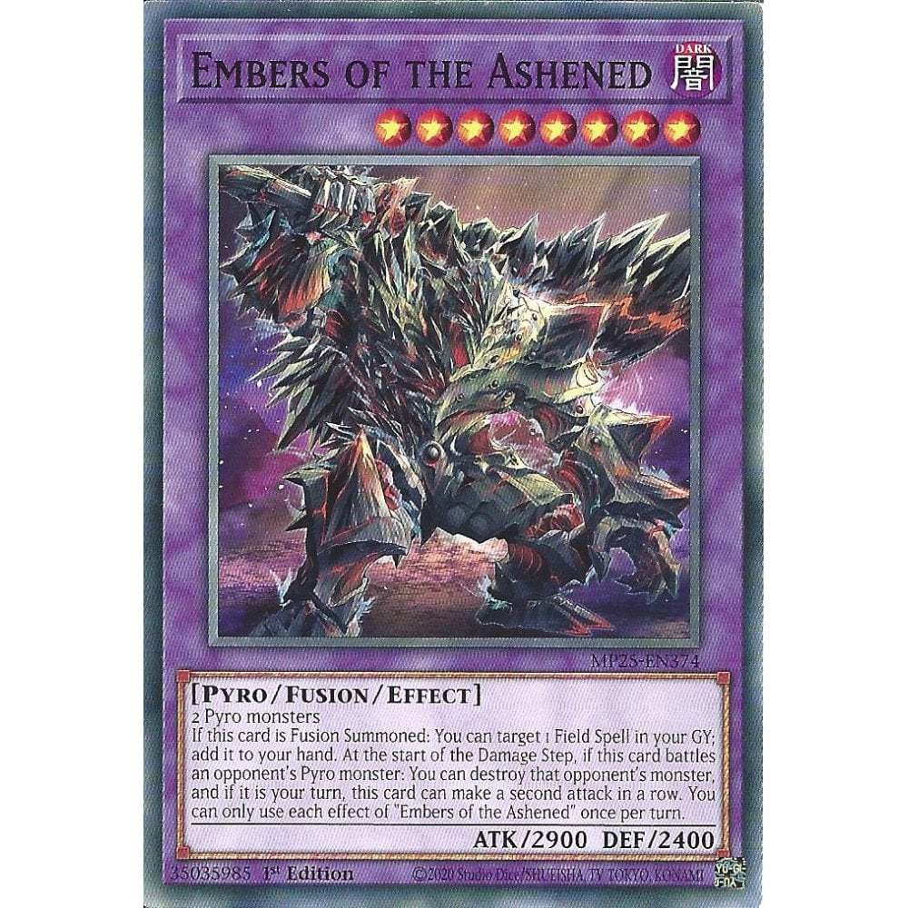 [KW2 Yugioh]* [EN-UK] การ์ด MP25-EN374 Embers of the Ashened : Common Card : รุ่นที่ 1