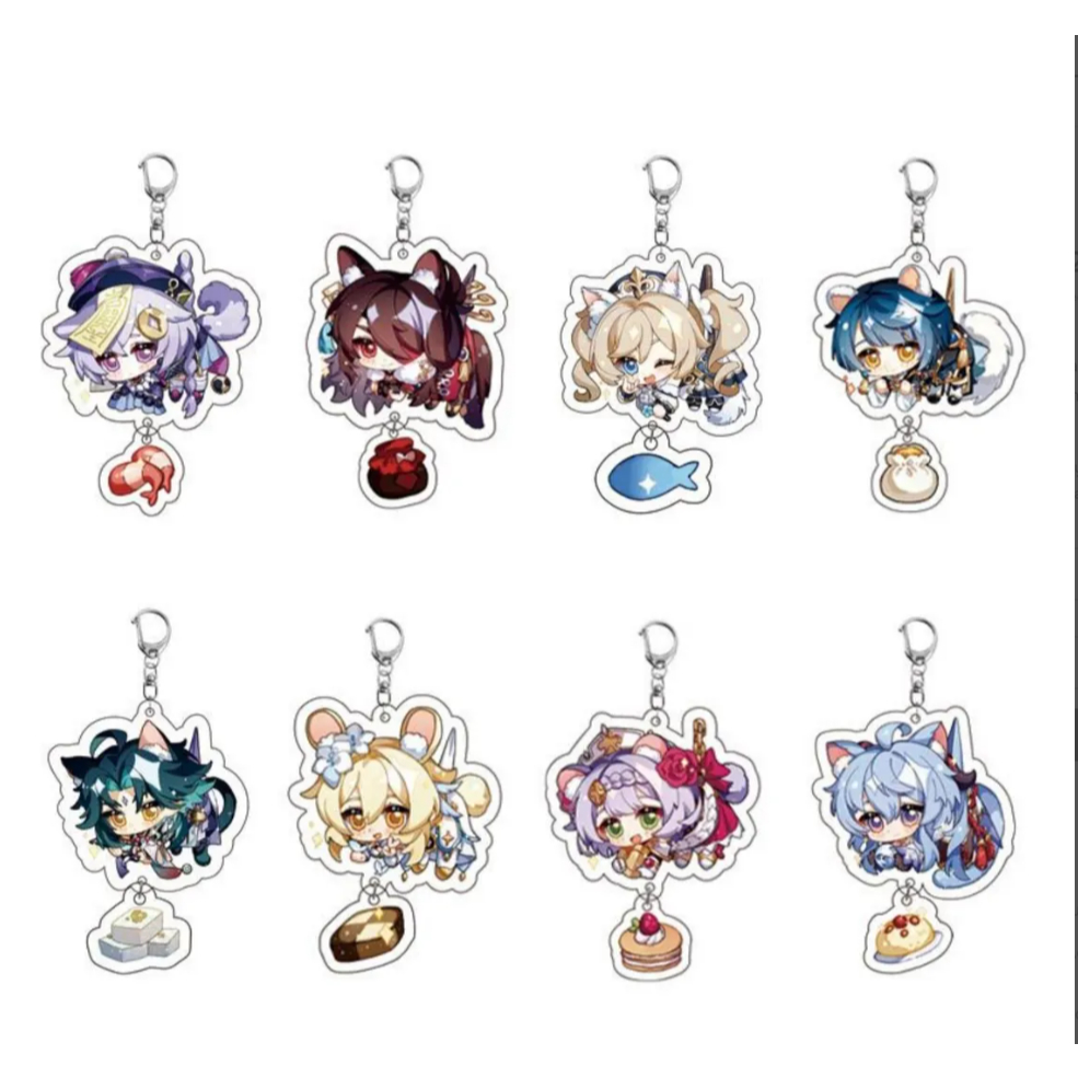 พวงกุญแจอะคริลิคชั้น, พวงกุญแจ Venti, Klee, พวงกุญแจ Mona, Sucrose, อนิเมะ,Genshin Impact K