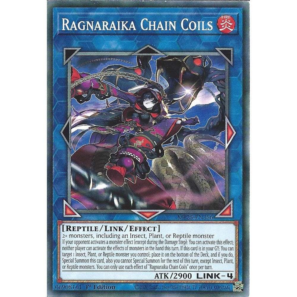 [KW2 Yugioh]* [EN-UK] การ์ด MP25-EN356 Ragnaraika Chain Coils : Common Card : รุ่นที่ 1