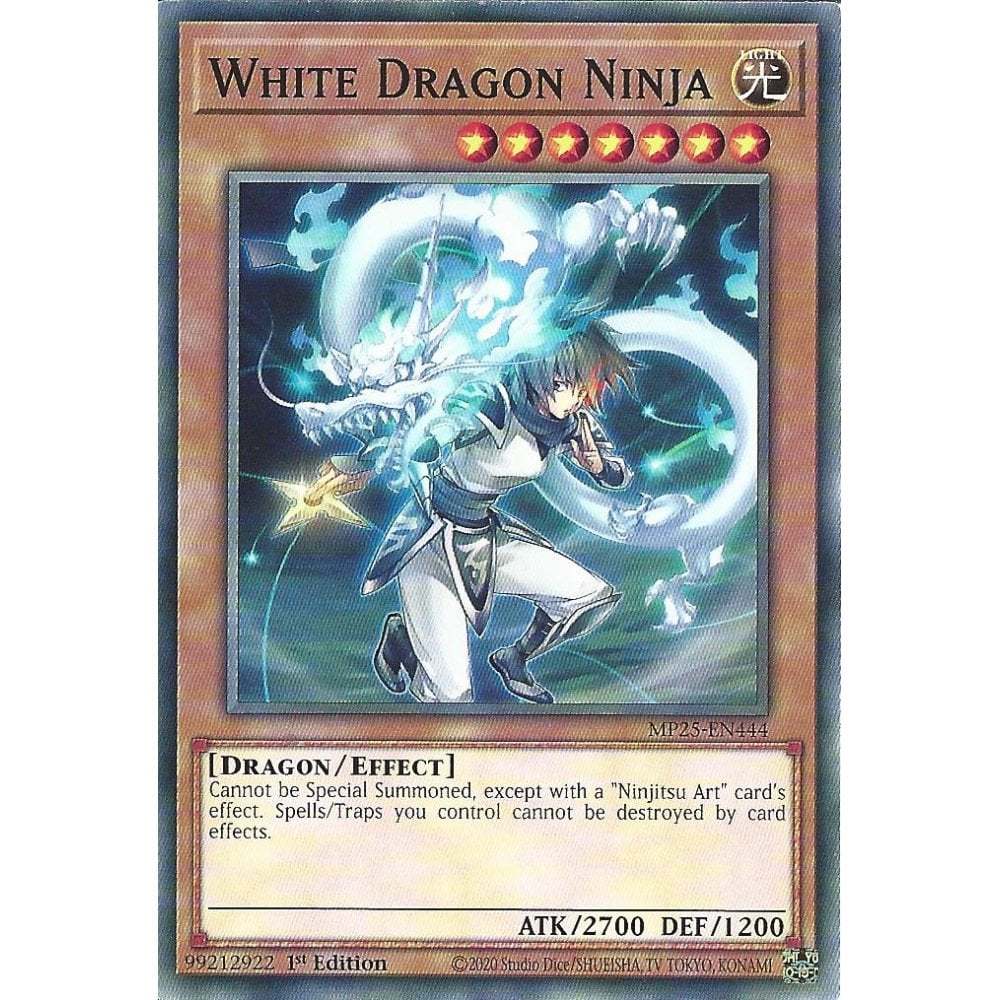[KW2 Yugioh]* [EN-UK] การ์ด MP25-EN444 White Dragon Ninja : Common Card : รุ่นที่ 1