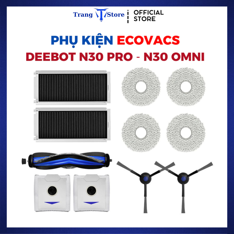 Ecovacs Deebot N30 Pro N30 Omni อุปกรณ์เครื่องดูดฝุ่นหุ่นยนต์ _ อุปกรณ์เสริมทดแทน