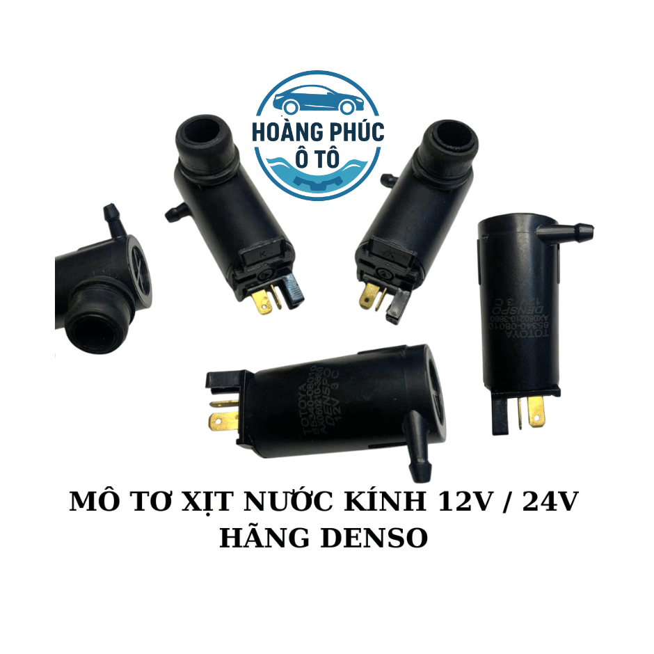 [GOOD PRODUCT] มอเตอร์ปั๊มน้ําซักผ้า สเปรย์กระจก สําหรับรถผู้โดยสาร 4-7 ที่นั่ง รถบรรทุก Denso 12V -