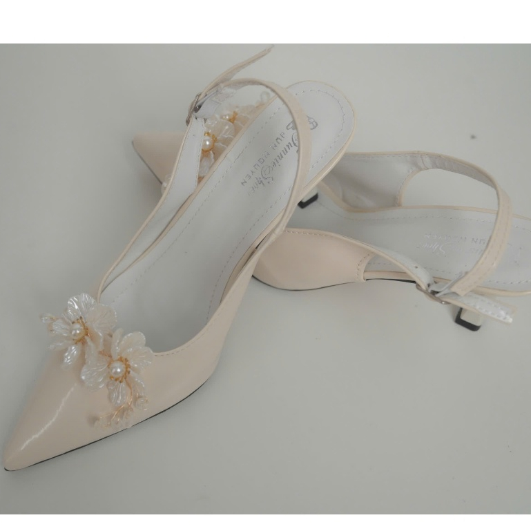 รองเท้าแตะหัวแหลม Double B รองเท้าส้นสูง JUNNIE SHOES ทุกสี ทุกไซส์ ถอยหลัง 1 ไซส์ TL01