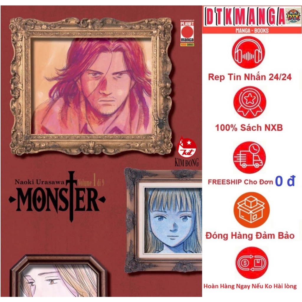 การ์ตูน - MONSTER Deluxe Edition Odd เล่ม 1 2 3 4 5 6 - สํานักพิมพ์ Kim Dong