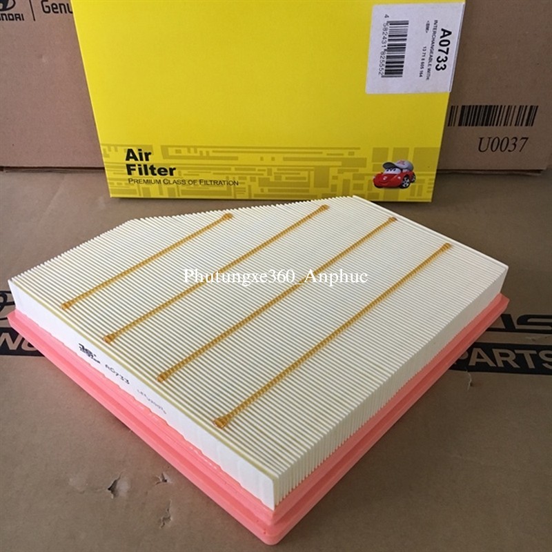 BMW 125i, 320i, 330i, 420i, 430i, M140i, M240i กรองอากาศเครื่องยนต์...JS Asakashi Japan A0733 |13718