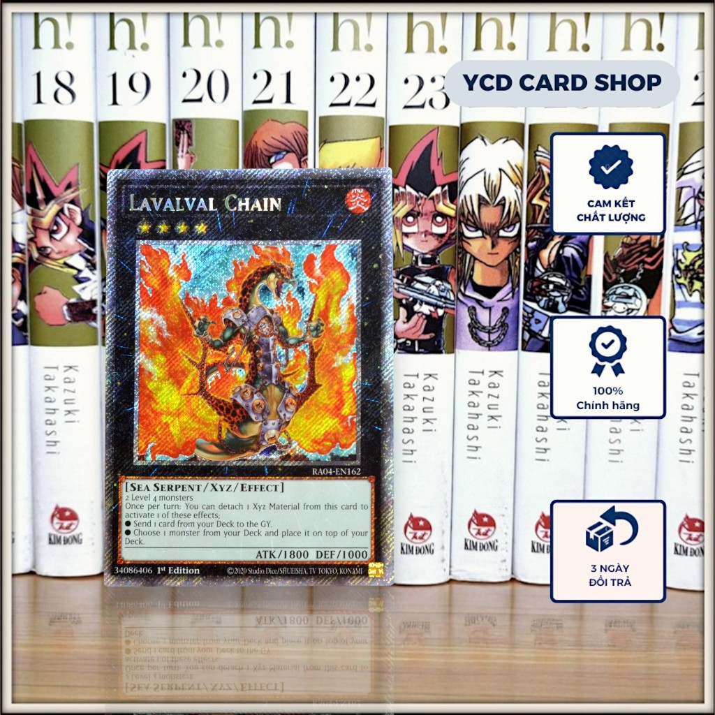 [YCDcardgame] ของแท้ Yugioh Card Lavalval Chain – Platinum Secret Rare