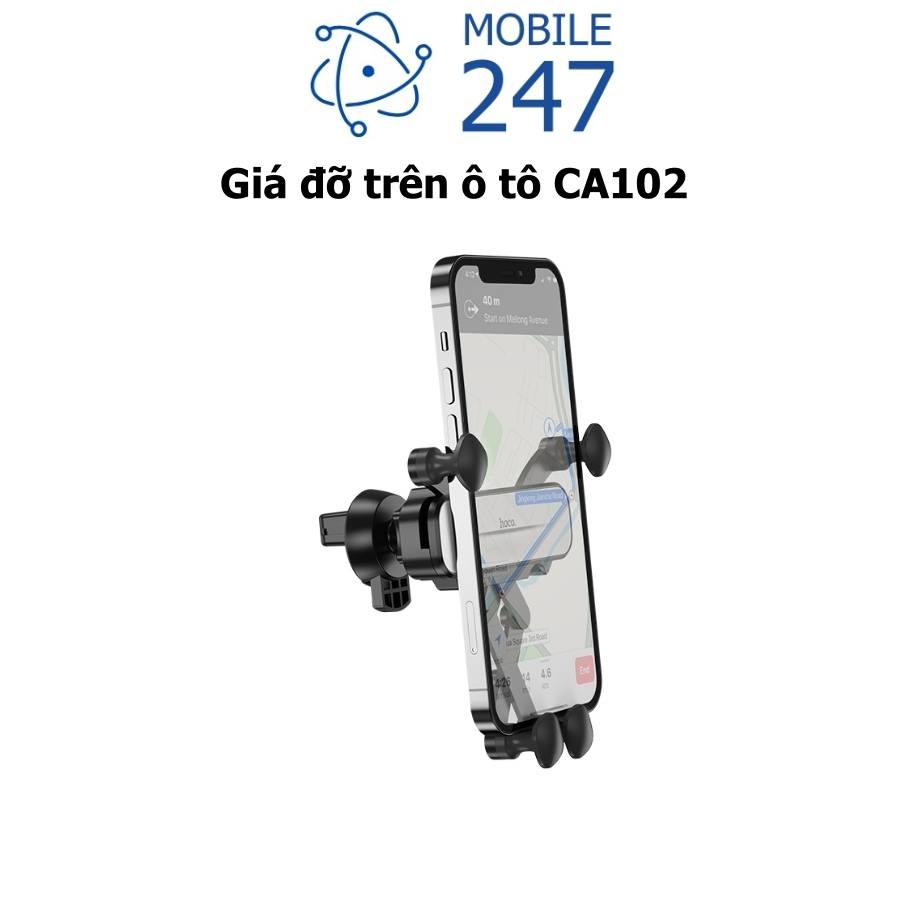 HOCO CA102 ที่วางโทรศัพท์ในรถยนต์ คลิปหนีบโทรศัพท์ สําหรับ Mobile247 ช่องแอร์รถยนต์