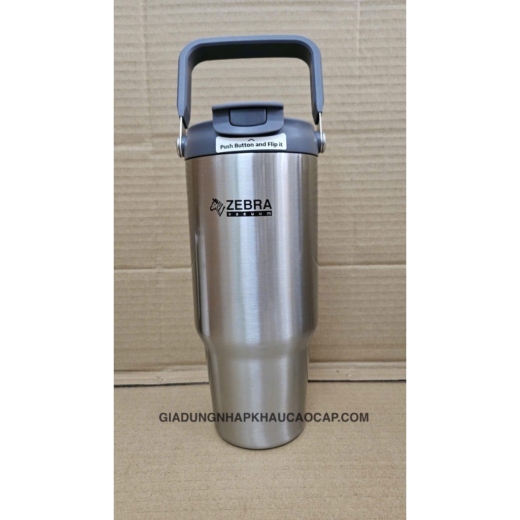 Zebra Jiffy III กระติกน้ําร้อนสแตนเลส 900ml พร้อมที่จับ - 912827