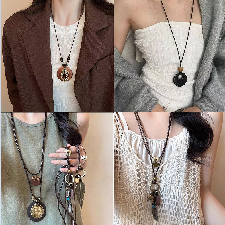 สร้อยคอยาว Nomad Boho เสน่ห์สไตล์ผสม - VC59