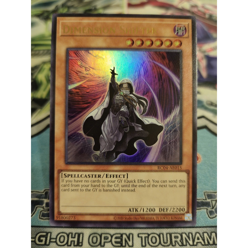 การ์ด Yugioh ดั้งเดิม - Dimension Shifter - RC04-AE015 - Ultra Rare