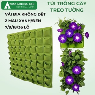 Túi Trồng Cây Treo Tường, Loại Dày, Nhiều Kích Thước, Vải Địa Không Dệt, Dễ Lắp Đặt, Siêu Bền