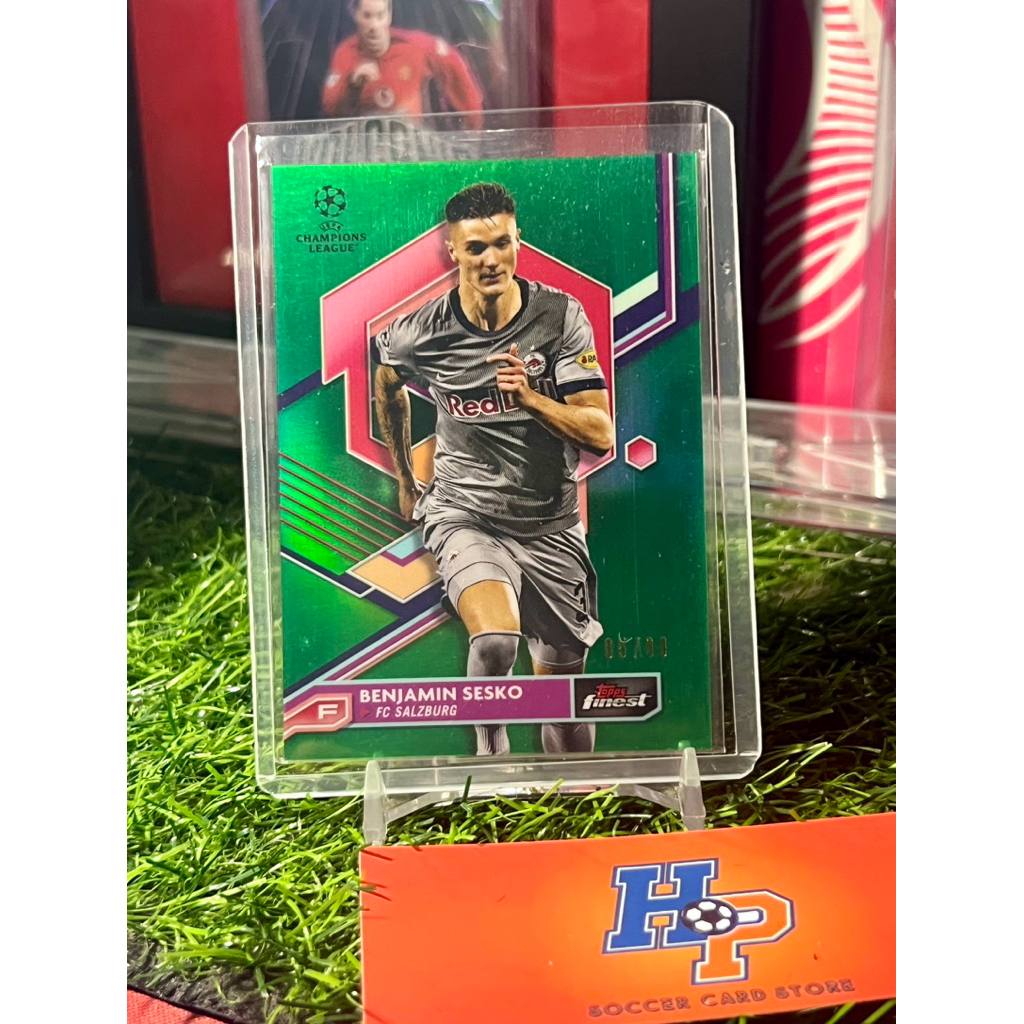 Benjamin Sesko /99 Topps Chrome Finest UCL 2022/23 การ์ดฟุตบอล