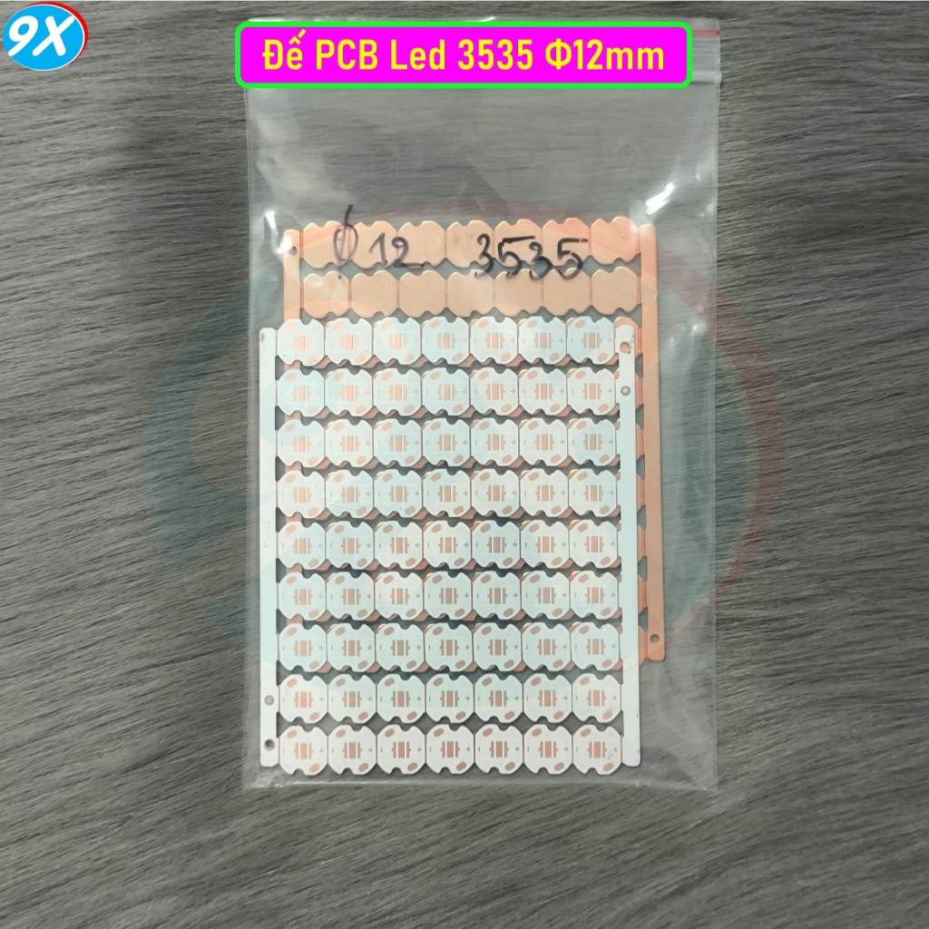 ฐานทองแดง PCB Led 3535 เส้นผ่านศูนย์กลาง 12 มม