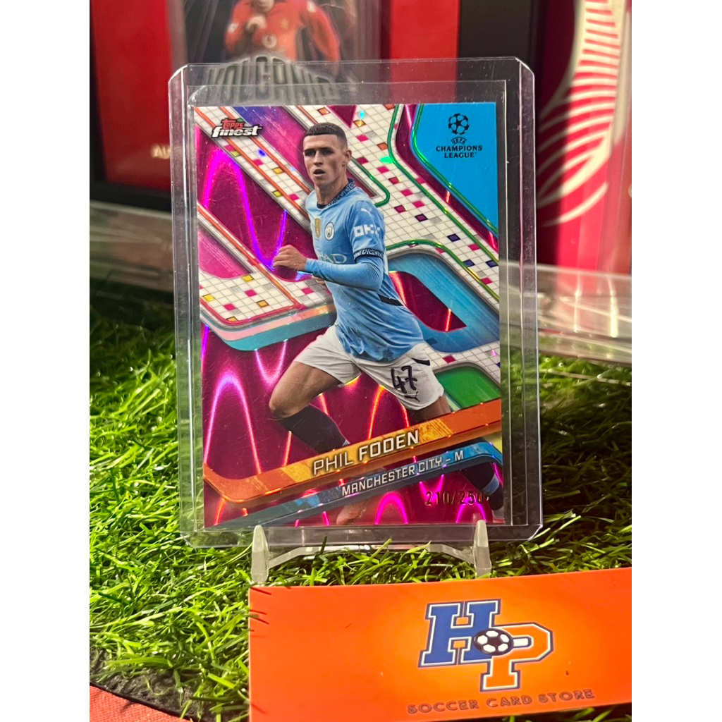 การ์ดฟุตบอล Phil Foden /250 Topps Chrome Finest 2024/25