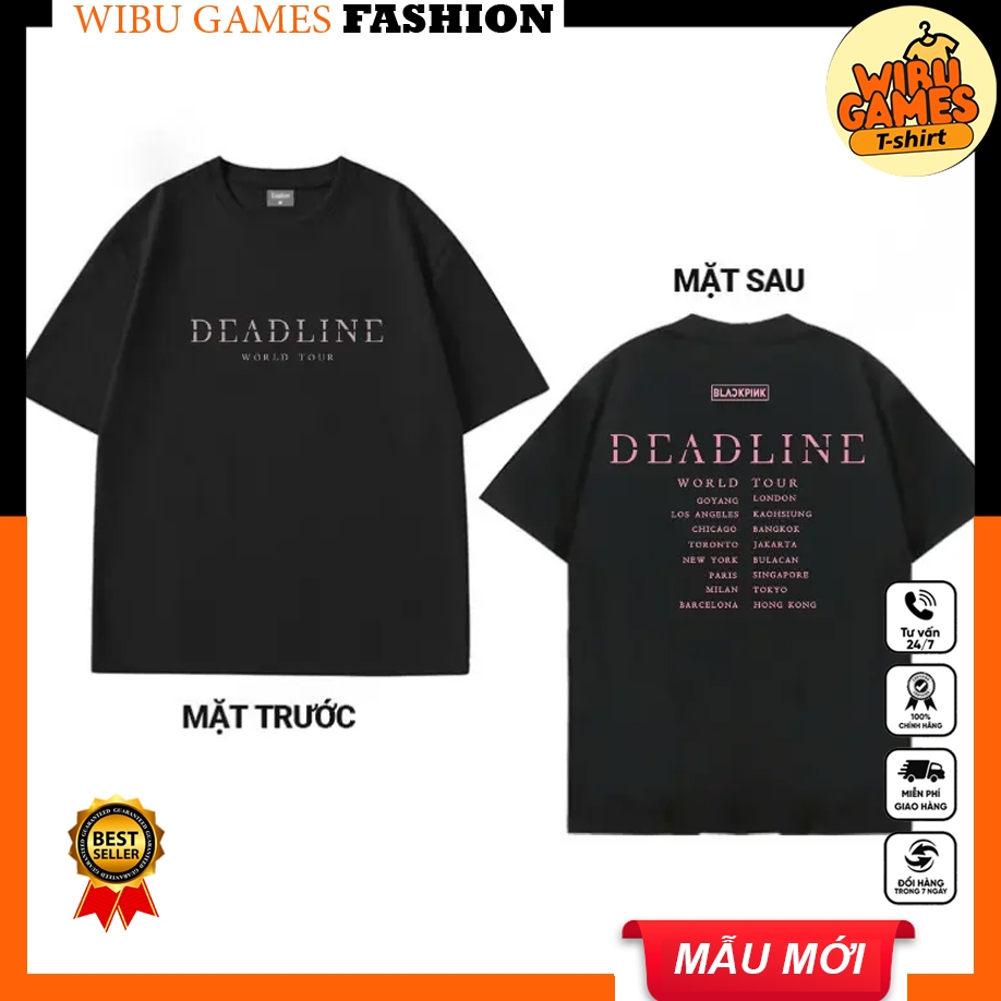 เสื้อยืด Black Pink World Tour Deadline 2025 - Bright Win F4 THAILAND สไตล์แฟชั่น | รามีสโตร์3