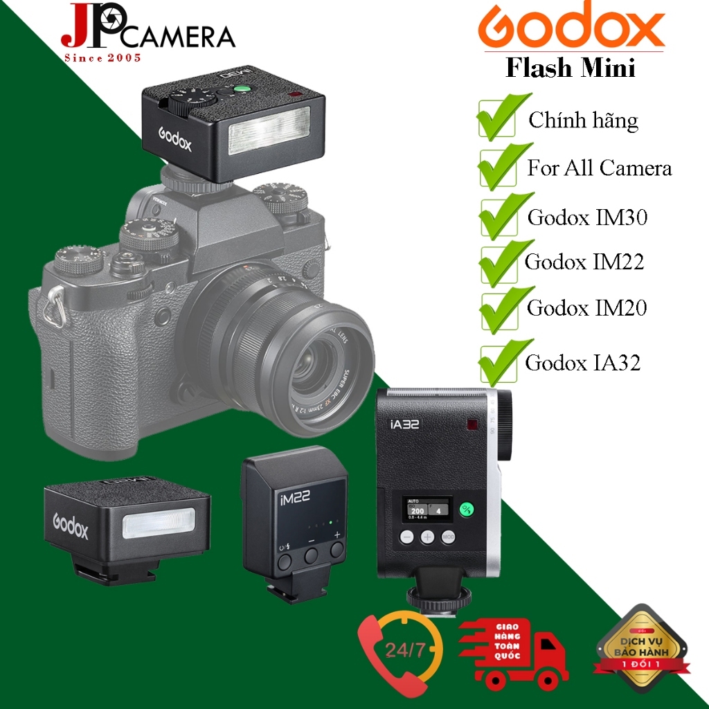 Godox Mini Flash ใช้สําหรับกล้องทุกประเภท IM30/IM22/IM20/IA32