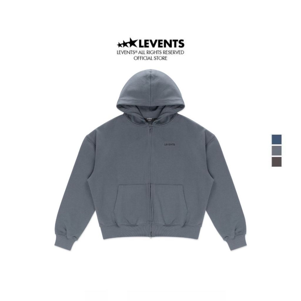 Levents Classic Boxy 2.0 Extra Color Zipper Hoodie Unisex Crab Leg Fleece