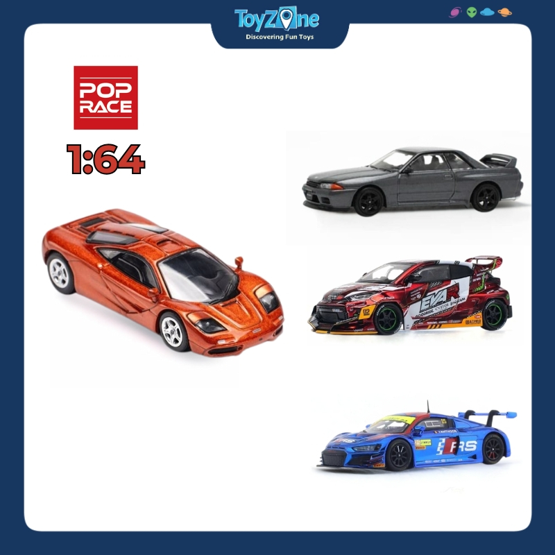POP RACE 1:64 ของแท้ สเกล Audi, Mclaren, รถ Nissan รุ่น POP RACE