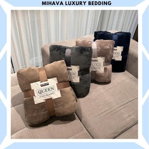 KIRKLAD ผ้าห่มควีนขนกระต่ายนําเข้าระดับพรีเมียม MIHAVA 3.5กก. ขนาด 2m48 x 2m33 Super Soft Super Warm