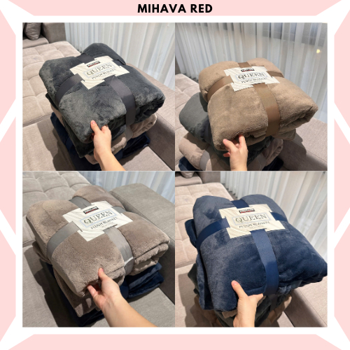 KIRKLAD ผ้าห่มควีนขนกระต่ายนําเข้าระดับพรีเมียม MIHAVA 3.5กก. ขนาด 2m48 x 2m33 Super Soft Super Warm