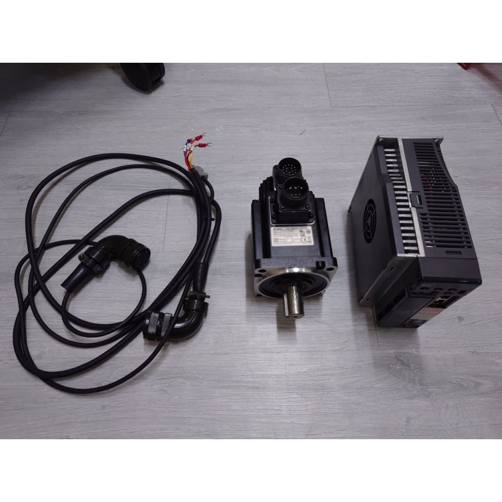 เซอร์โวมอเตอร์ Delta ECMA-C11010RS 1kW + ตัวควบคุมเซอร์โวเดลต้า ASD-B3-1021-M 1kW