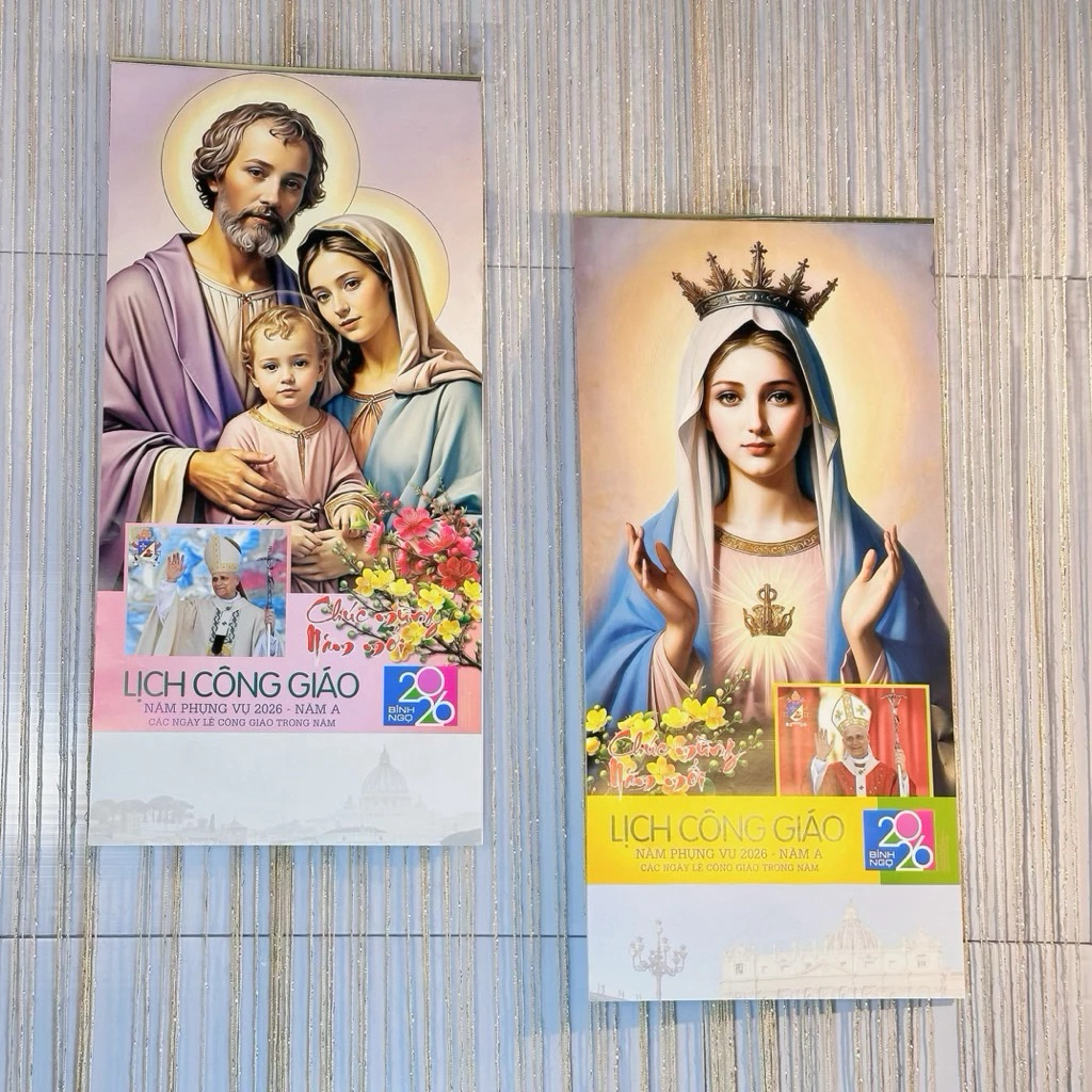 7 แผ่น CALENDAR - CATHOLIC CALENDAR 2026 - สุ่มตัวอย่าง