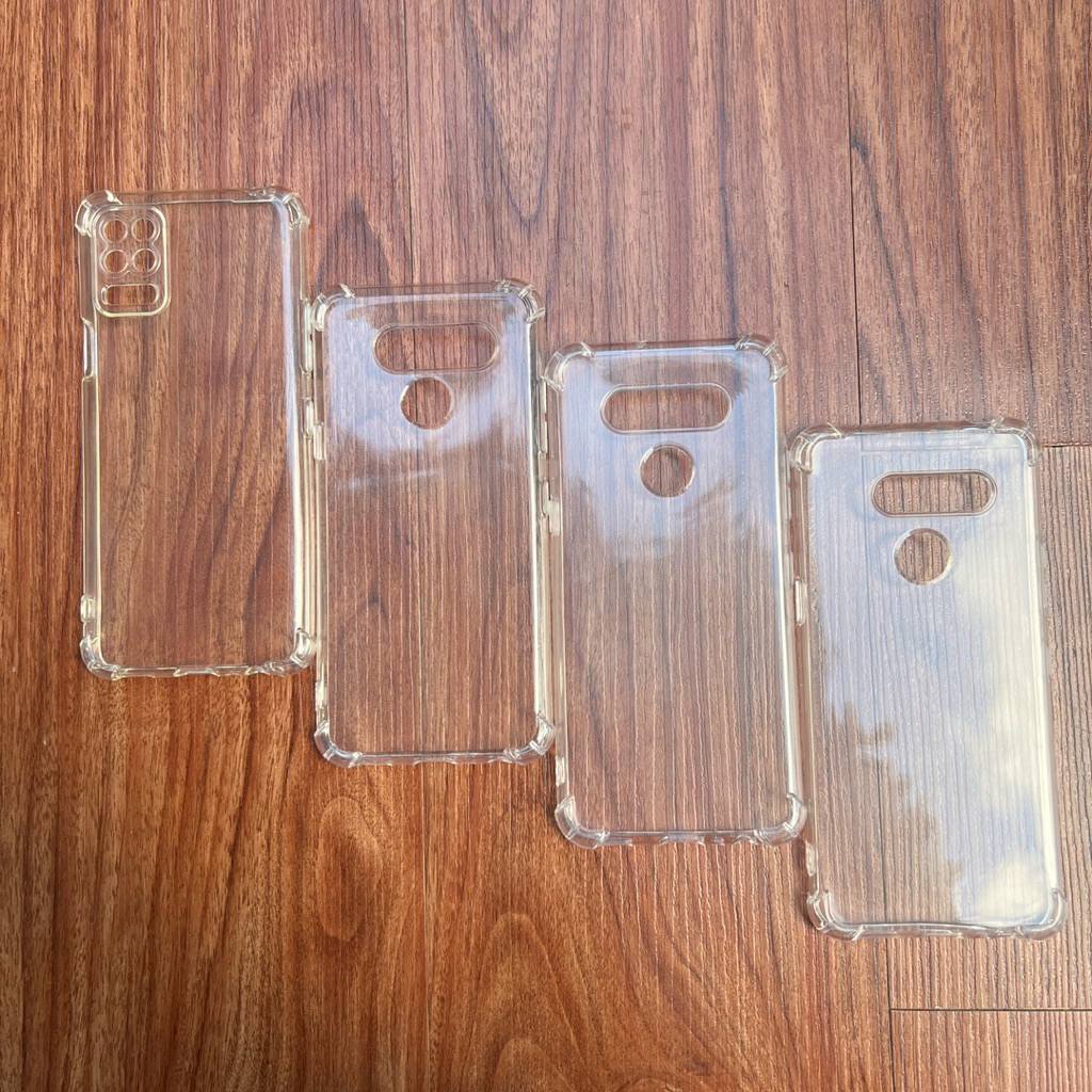 เคสซิลิโคนแบบยืดหยุ่นสําหรับ LG K50/K50S/ K51/ K52/K62/ Q52/Q60/ K12 Max/ K12 Prime โปร่งใสและกันกระ
