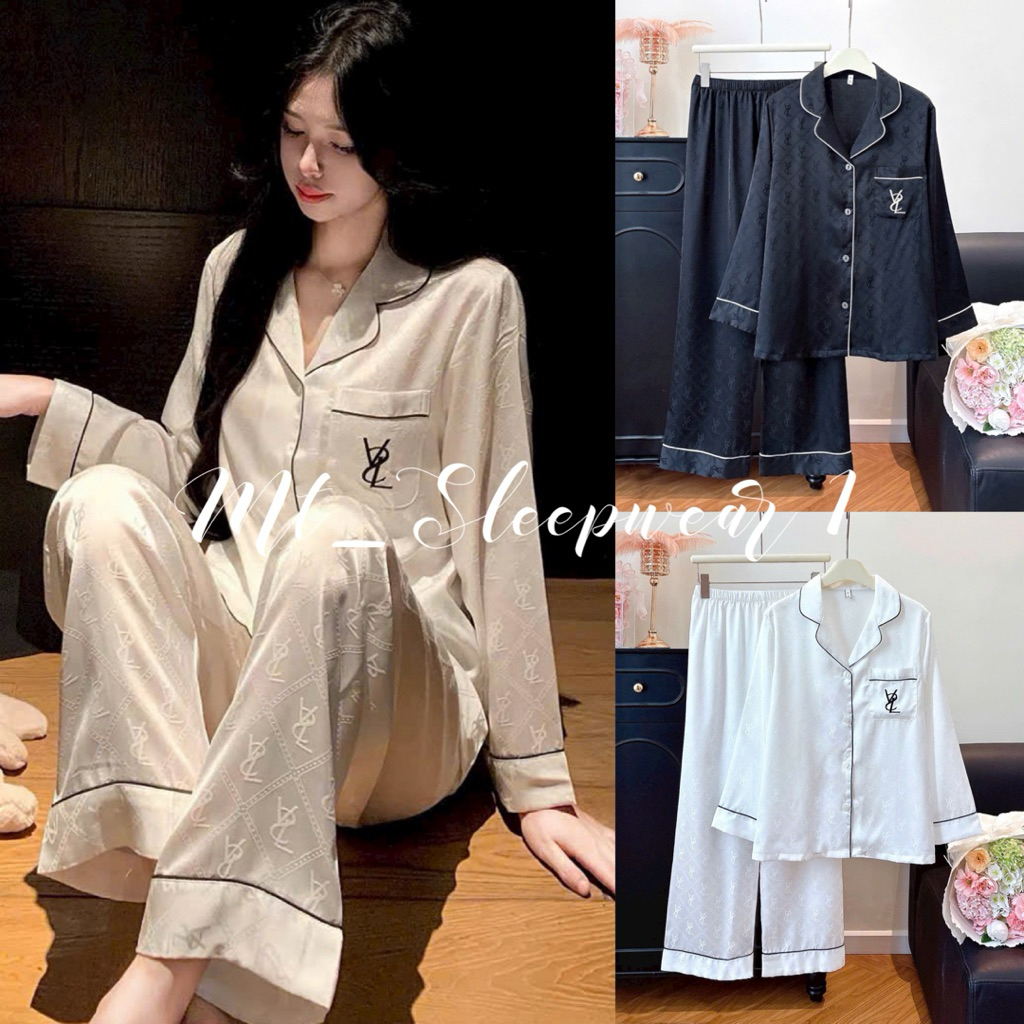 GUANGZHOU LIE LONG SILK PYJAMA SET CODE 678