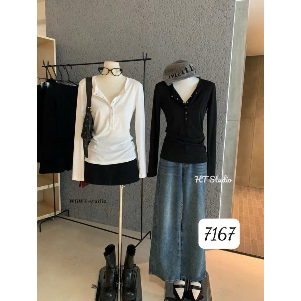 @gava.studio// เสื้อยืดติดกระดุม WGWE สุดน่ารัก