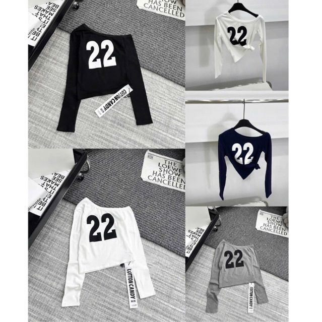 เสื้อยืดปิดไหล่ SHORT LONG SLEEVES MS10290