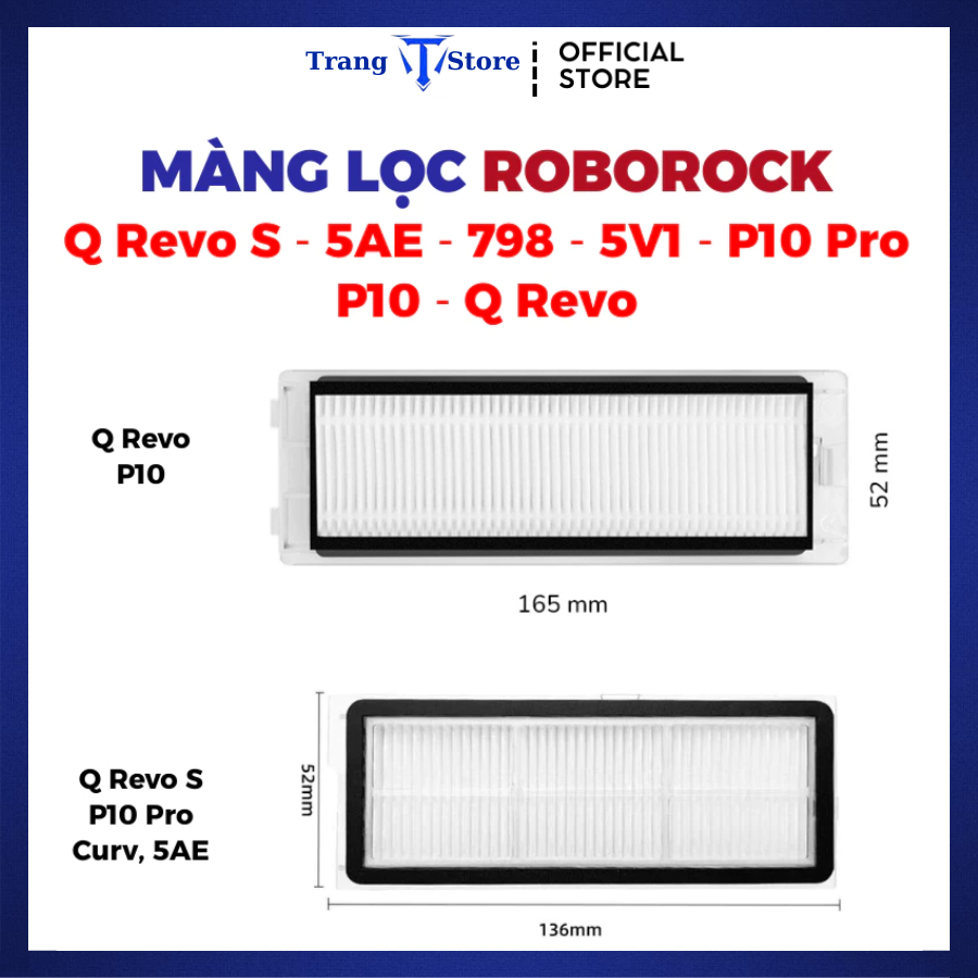Roborock Q Revo P10 Revo S Curv 5AE 798 Edge 5V1 P20 Pro เครื่องดูดฝุ่นหุ่นยนต์กรอง _ เปลี่ยน
