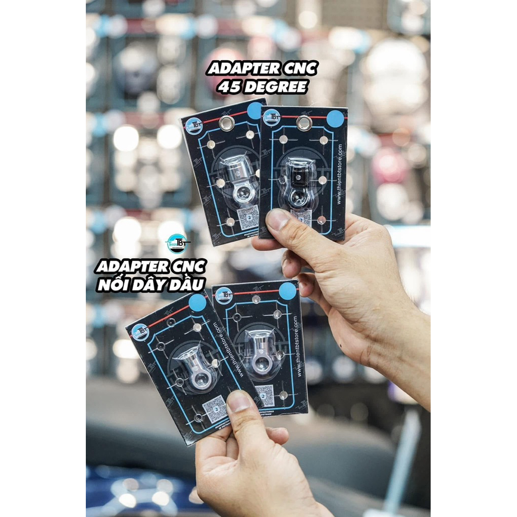 CNC อลูมิเนียม TBT Adapter ใช้ต่อสายน้ํามันกับผ้าเบรค (เบรค)