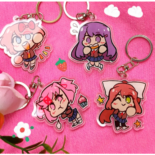 พวงกุญแจอะคริลิคสโมสรวิทยาศาสตร์ DDLC doki