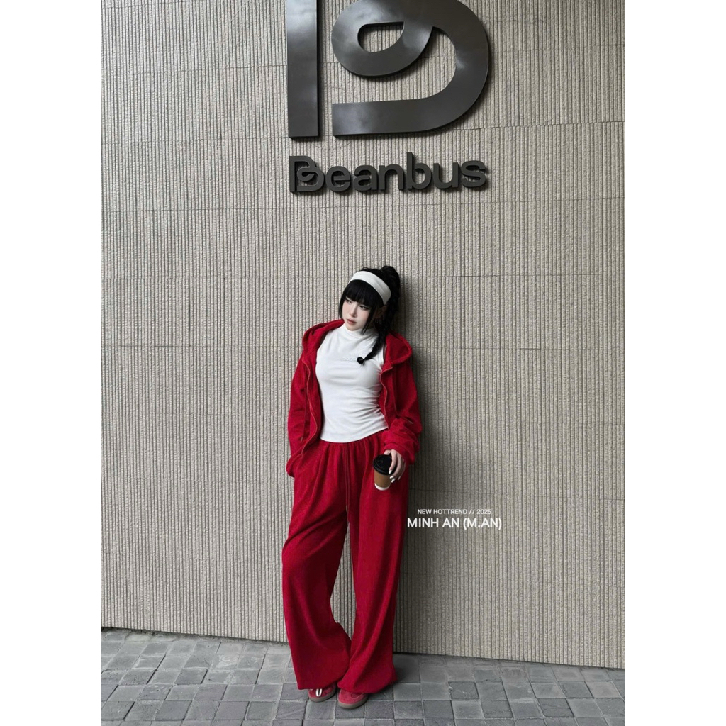 SET OF 3 PIECE COLLAR U-CUT MIXED 2-COLOR DOWN PANTS ร้าน Luong su
