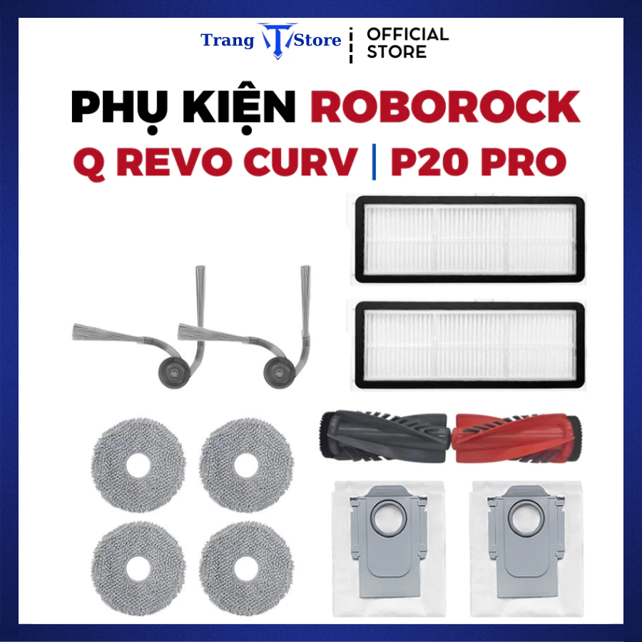 Roborock Q Revo Curv, Q Revo C Pro, 5AE, P20 PRO, Edge 5V1 อุปกรณ์เสริมหุ่นยนต์ _ อุปกรณ์เสริมทดแทน