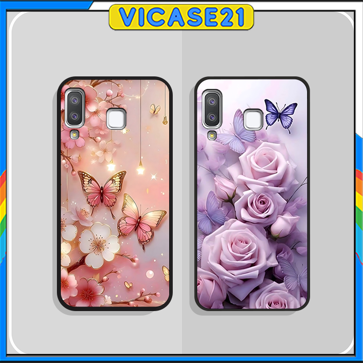 เคส Samsung A8 Star - A9 Star พร้อม FEMININE PATTERNS, FLOWERS และ LEAVES