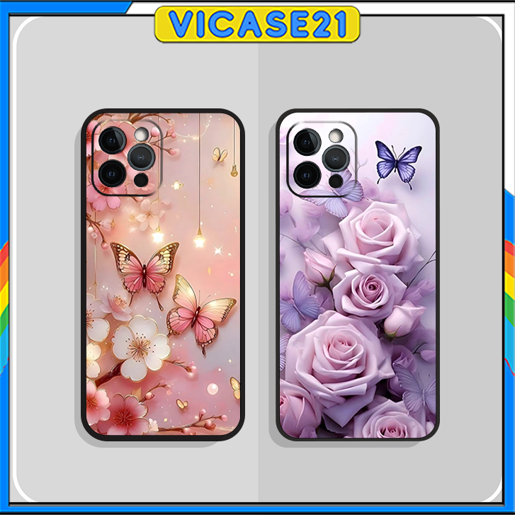 เคส IP 13/13 Pro/13 ProMax/13 Mini พร้อม FEMININE PATTERNS, FLOWERS และ LEAVES