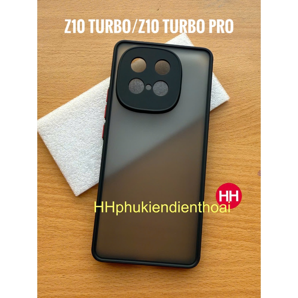 เคส Vivo iQOO Z10 Turbo, Z10 Turbo Pro ด้านหลังด้านและขอบยืดหยุ่น (สีดํา)