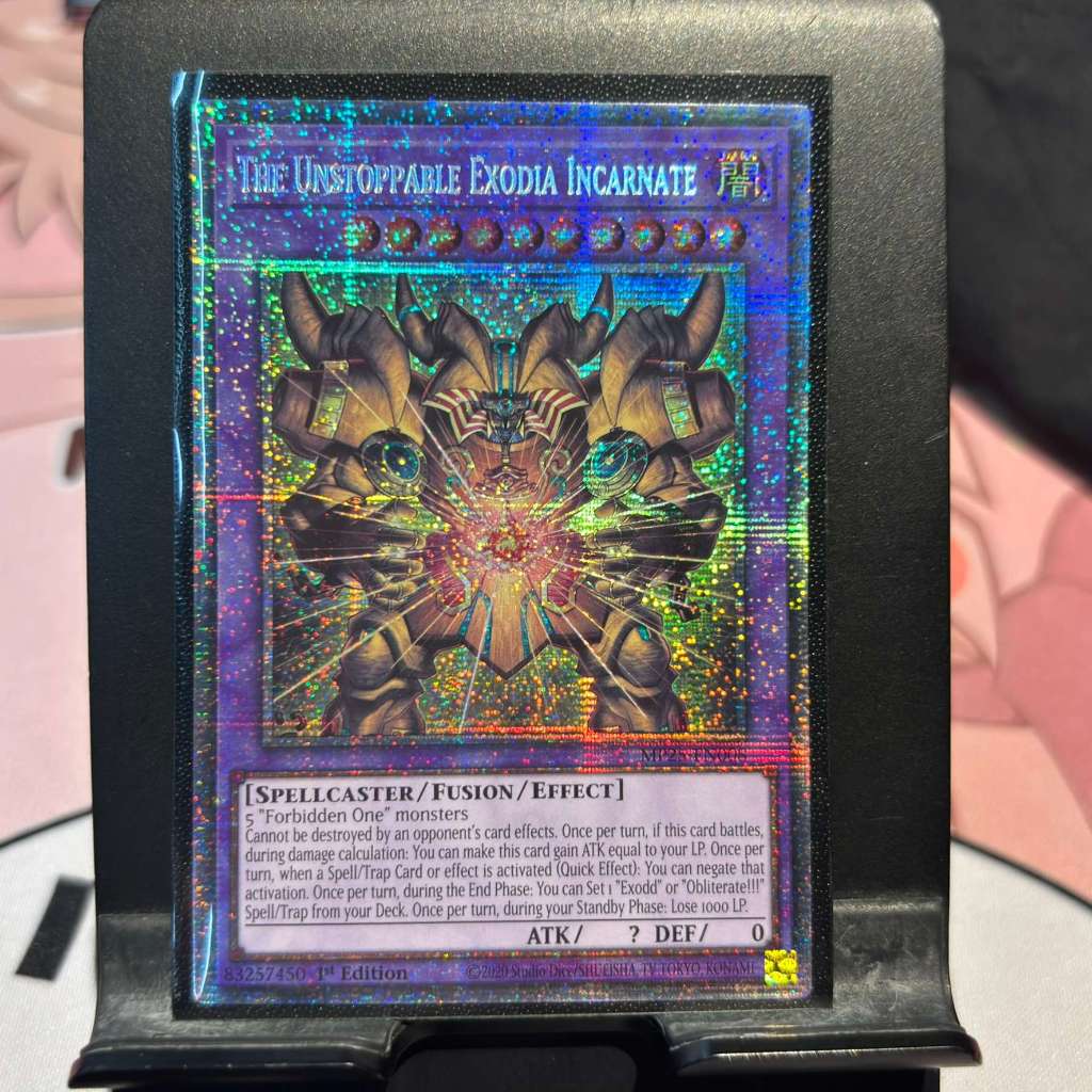 [ การ์ด Yugioh ของแท้ ] The Unstoppable Exodia Incarate - MP25-EN008 - Starlight Rare 1st Edition